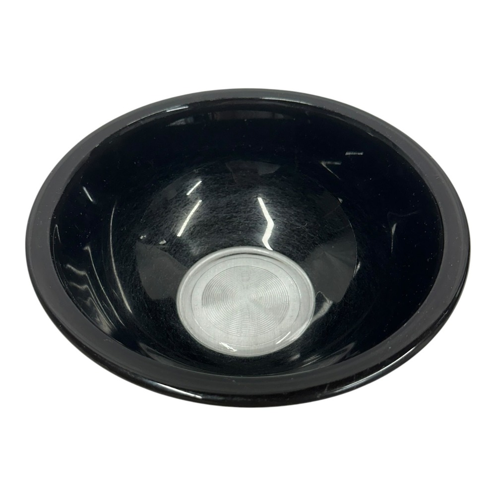 Vintage PYREX 325 Black Clear Glass Mixing Bowl 2.5L 10" Made in USA